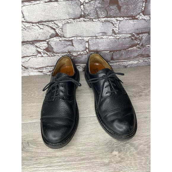 Mephisto Goodyear Welt Black Leather Oxfords Cap Toe Shoes Men’s Sz 8M US/41EU - Picture 3 of 16